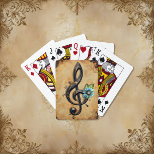 Mechanical  clef  playing cards