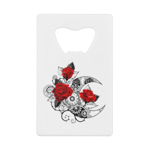 Mechanical Crescent with Red Roses