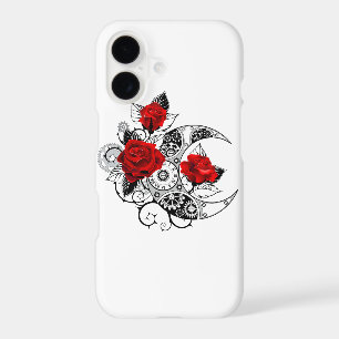Mechanical Crescent with Red Roses