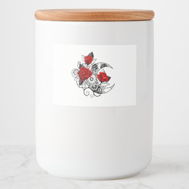 Mechanical Crescent with Red Roses Food Label (Front)