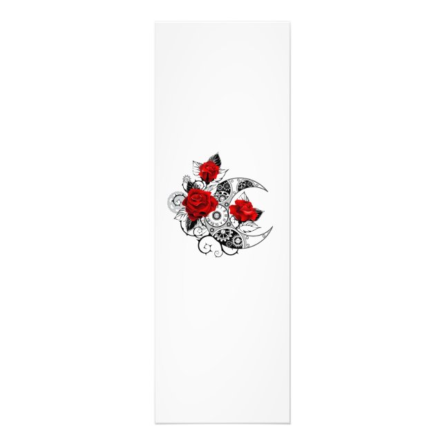 Mechanical Crescent with Red Roses Photo Print (Front)