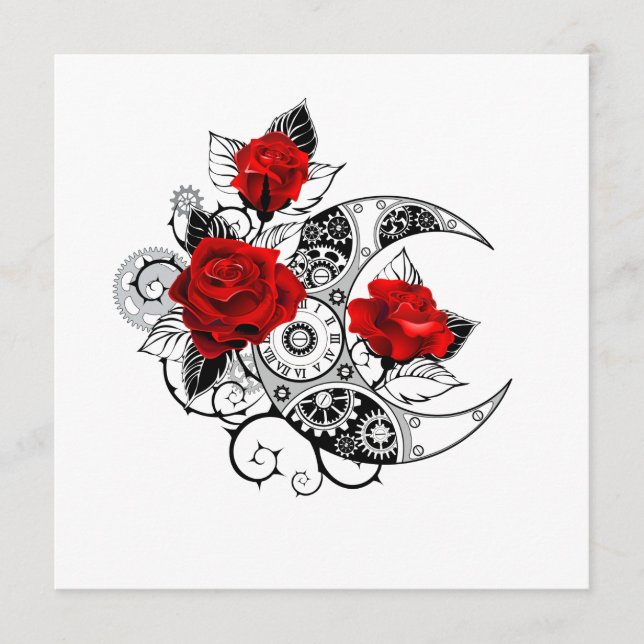 Mechanical Crescent with Red Roses Program (Front)