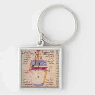 Mechanical device for pouring water key ring