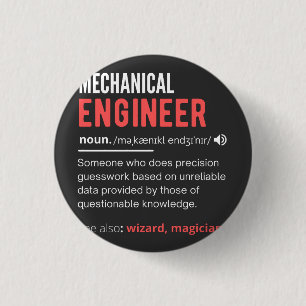 Mechanical ENGINEER 3 Cm Round Badge