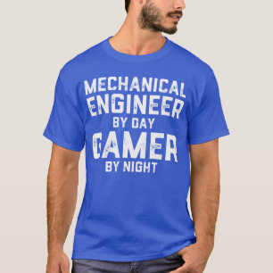 Mechanical Engineer by Day Gamer by Night Meme for T-Shirt