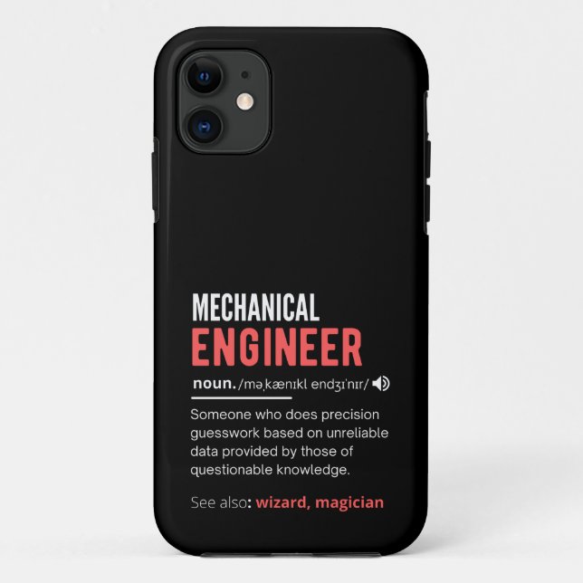 Mechanical ENGINEER Case-Mate iPhone Case (Back)