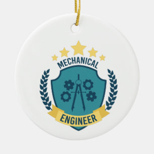 Mechanical Engineer Ceramic Ornament