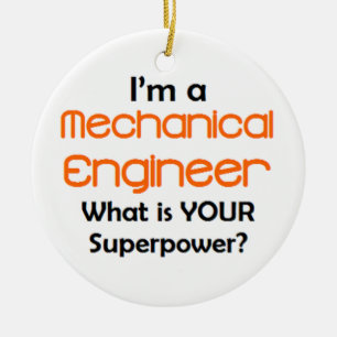 mechanical engineer ceramic tree decoration