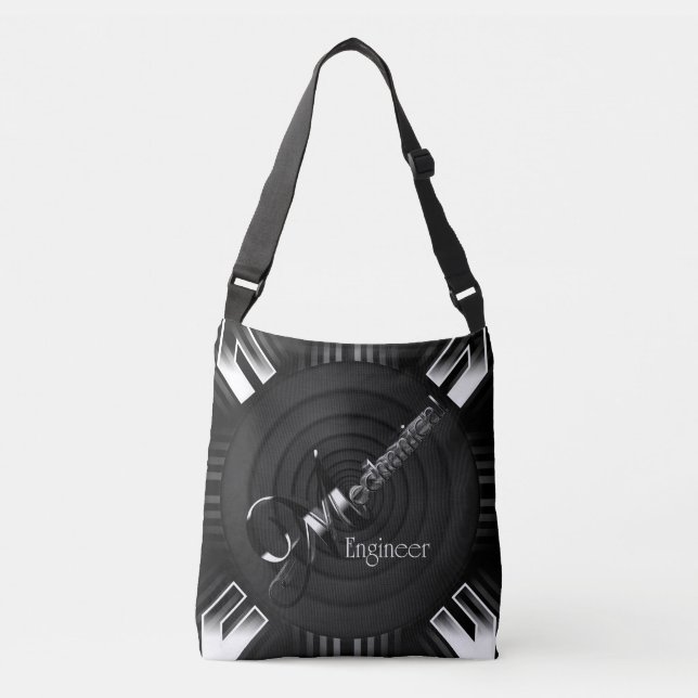 Mechanical Engineer Deco Flare Crossbody Bag (Front)