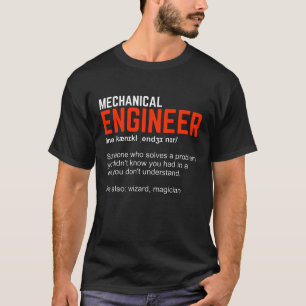 Mechanical Engineer Definition Engineering Gift T-Shirt