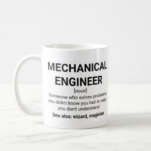 Mechanical Engineer Definition Noun Coffee Mug