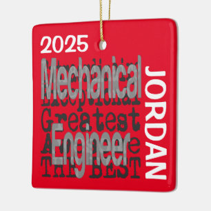 Mechanical Engineer Extraordinaire CUSTOM Ceramic Ornament