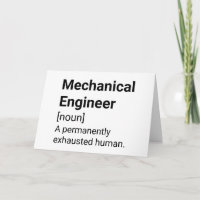Mechanical Engineer Funny Definition - Exhausted