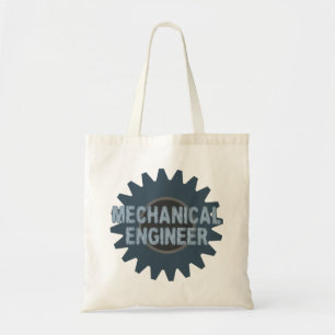 Mechanical Engineer Gear Blue Grey Tote Bag