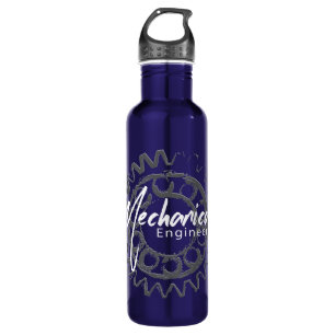 Mechanical Engineer Gear Sketch 710 Ml Water Bottle