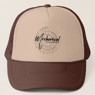Mechanical Engineer Gear Sketch Trucker Hat