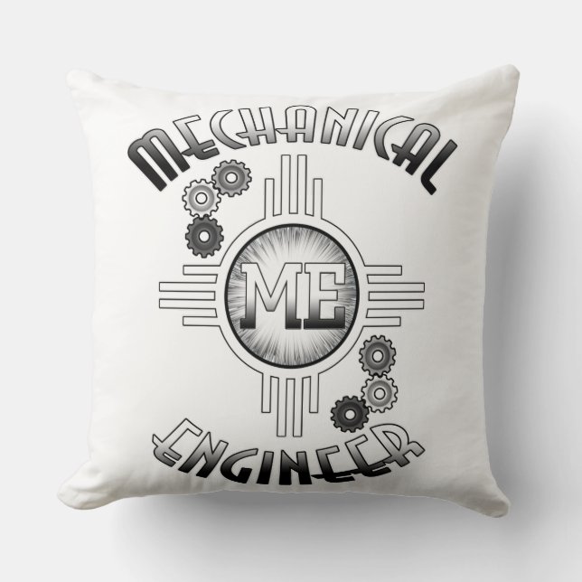Mechanical Engineer Gears Cushion (Front)