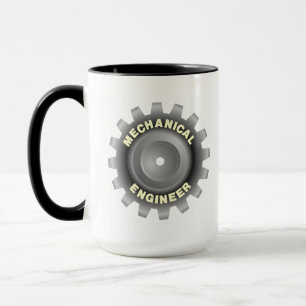 Mechanical Engineer Grey Gear Mug