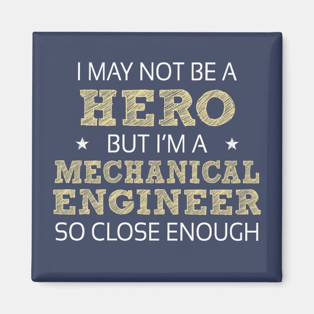 Mechanical Engineer Humour Novelty Magnet (Front)
