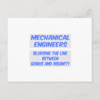 Mechanical Engineer Joke .. Genius and Insanity