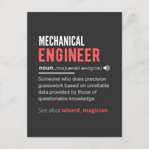 Mechanical ENGINEER Postcard