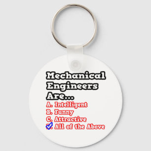 Mechanical Engineer Quiz...Joke Key Ring
