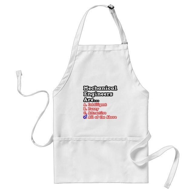 Mechanical Engineer Quiz...Joke Standard Apron (Front)