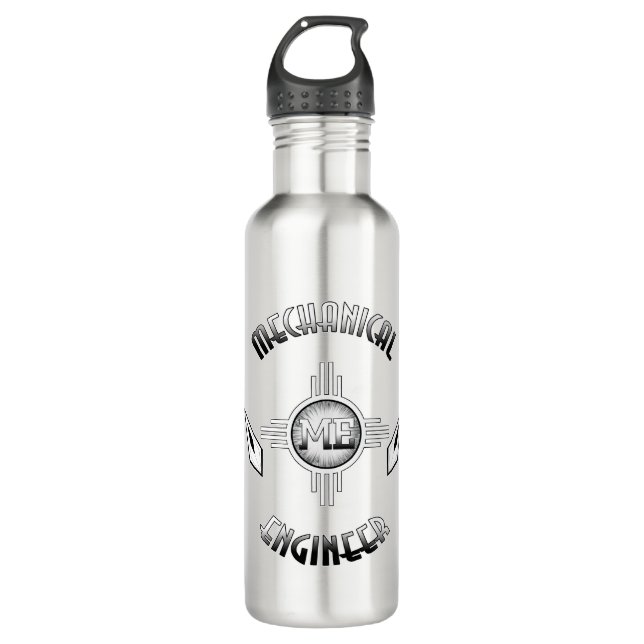 Mechanical Engineer Retro 710 Ml Water Bottle (Front)