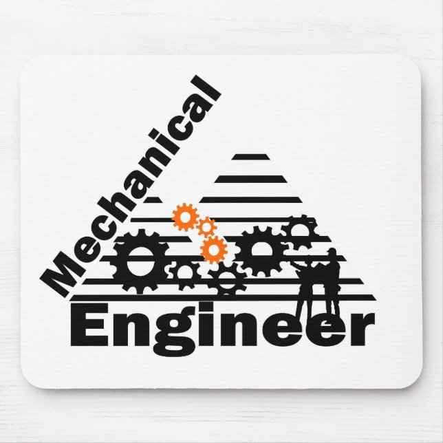 Mechanical Engineering Funny Engineer Mouse Pad (Front)