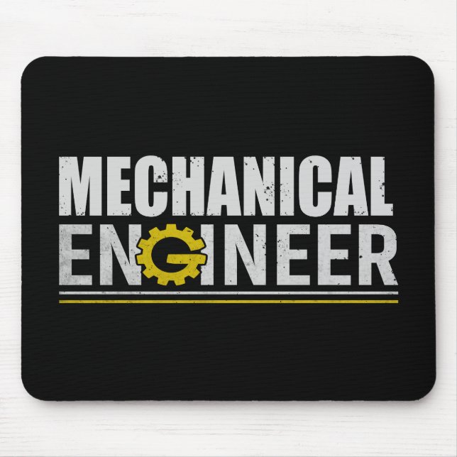 Mechanical Engineering Funny Engineer Mouse Pad (Front)