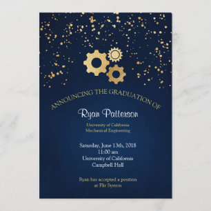 Mechanical Engineering Graduation Announcement