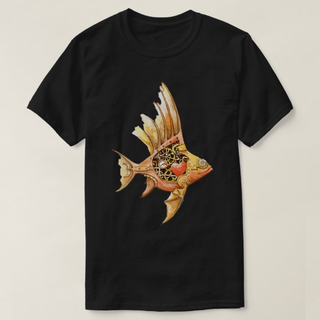 Mechanical Fish T-Shirt (Design Front)