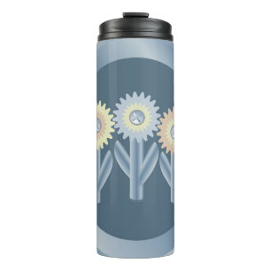 Mechanical Flowers Thermal Tumbler