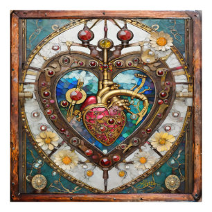 Mechanical Heart Anatomical Steampunk Series Photo Print