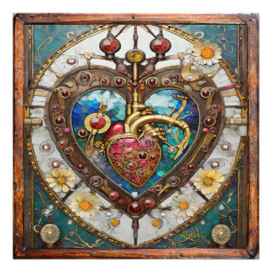 Mechanical Heart Anatomical Steampunk Series Photo Print