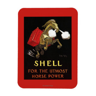 Mechanical Horse with Shell Oil Magnet
