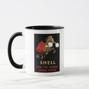 Mechanical Horse with Shell Oil Mug