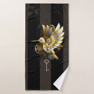 Mechanical Hummingbird Bath Towel