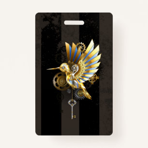 Mechanical Hummingbird ID Badge