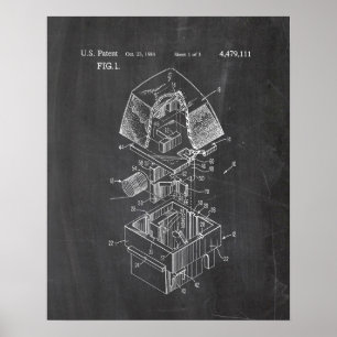 Mechanical Keyboard Key Patent Poster