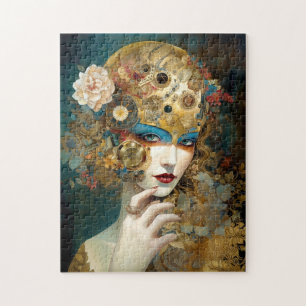 Mechanical Lady Robotic Fantasy Sci-Fi Jigsaw Puzzle
