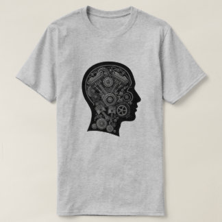 Mechanical Mind – Engine Head Illustration T-Shirt