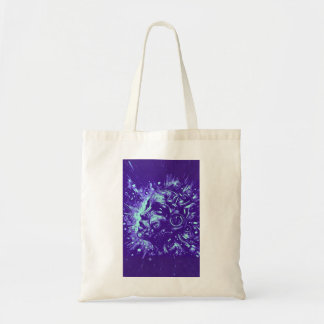 Mechanical Muse | Purple Cyberpunk Tote Bag