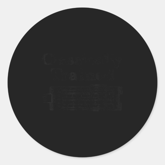 Mechanical Og Clically Trained Slide Rule Calculat Classic Round Sticker (Front)