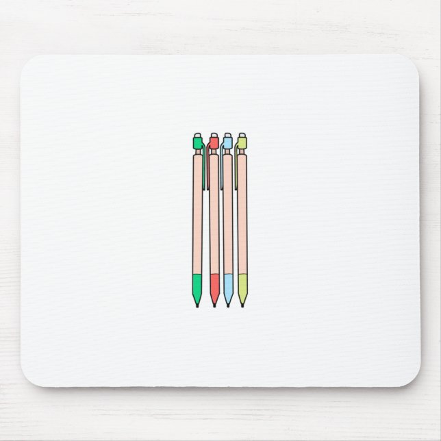 Mechanical Pencil Mouse Pad (Front)