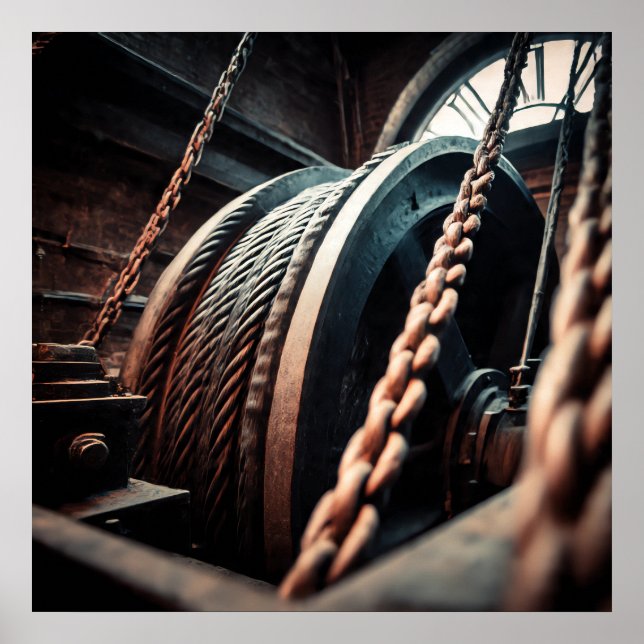 Mechanical Power: Winding Drum and Drive Cable Poster (Front)