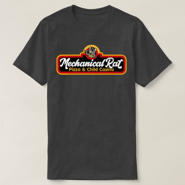 Mechanical Rat Pizza Child Casino T-Shirt (Design Front)