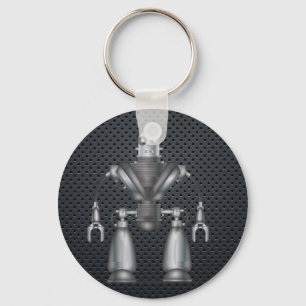 Mechanical Robot Cartoon Key Ring