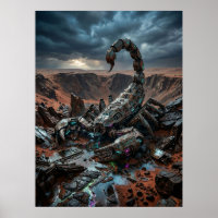 Mechanical Scorpion Desert Ruin