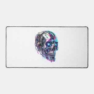 Mechanical Skull Matrix Desk Mat